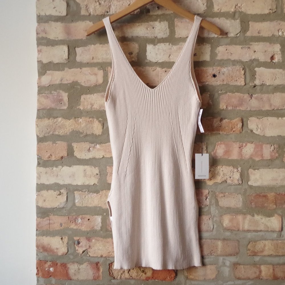 Babaton Ardie Knit Top in Nude NWT - Picture 2 of 6